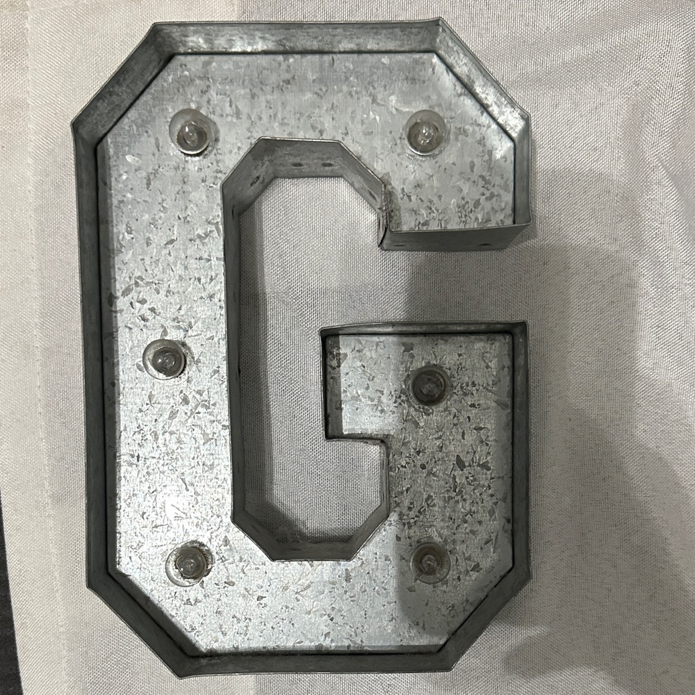 Hobby Lobby Galvanized Metal Letter G Wall Art